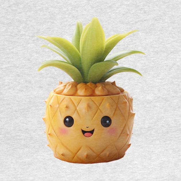 Cute Pineapple Buddy by Cuteopia Gallery